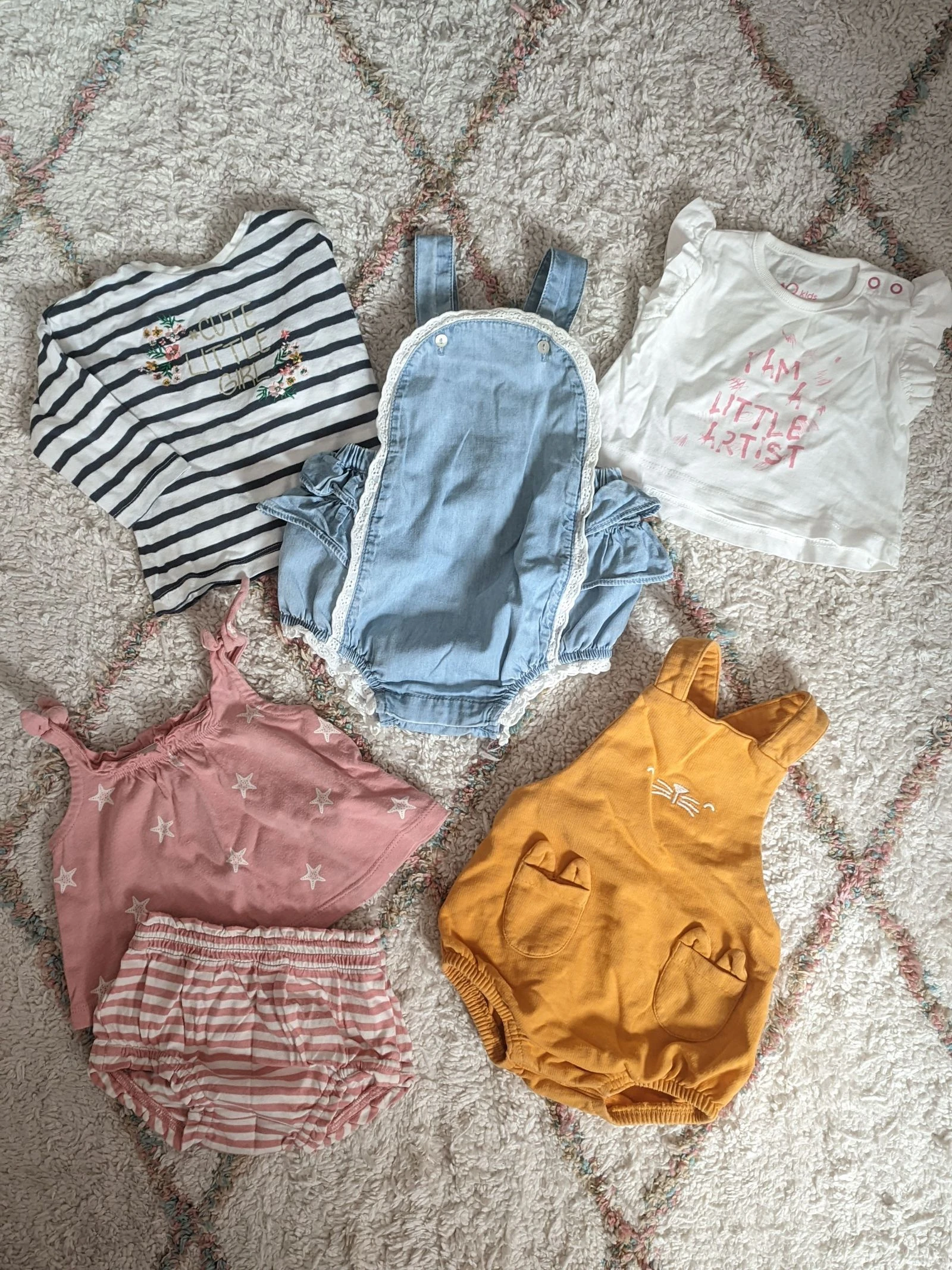 🩷 Lote 6 peças primavera/verão 1-3m 🩷 Zippy | GAP | Vertbaudet